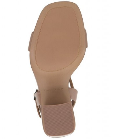 Herrican Ankle-Strap Slingback Two-Piece City Sandals Pink $43.20 Shoes