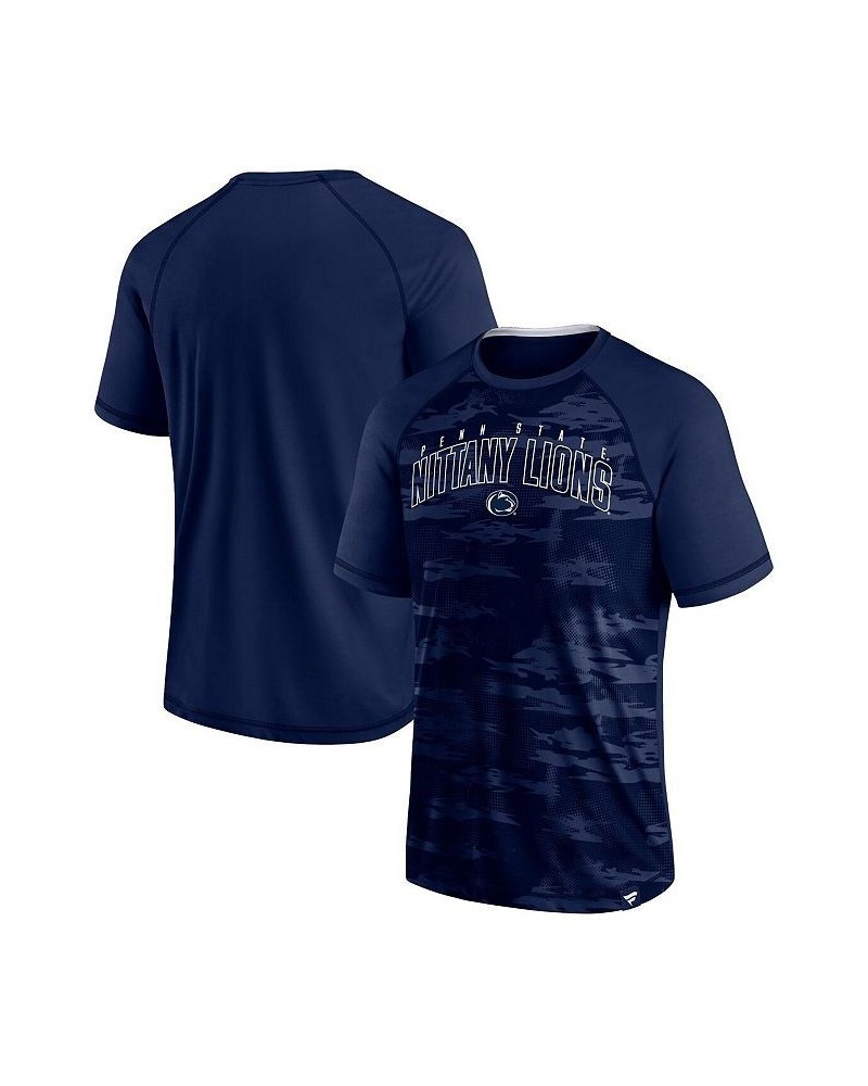 Men's Branded Navy Penn State Nittany Lions Arch Outline Raglan T-shirt $18.90 T-Shirts