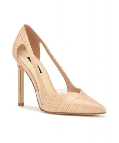 Women's Trivs Pointy Toe Stiletto Dress Pumps Tan/Beige $37.80 Shoes