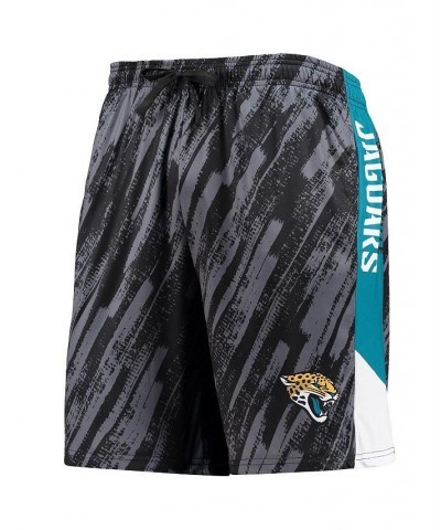 Men's Black Jacksonville Jaguars Static Mesh Shorts $20.24 Shorts