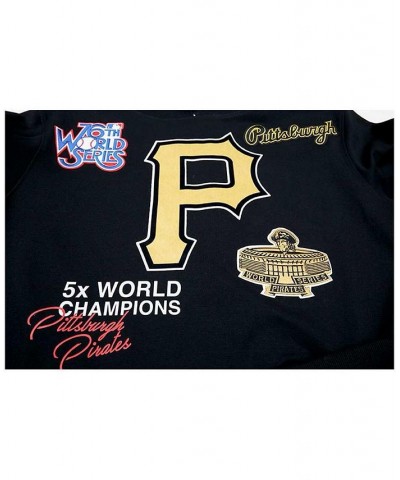 Men's Black Pittsburgh Pirates Championship Pullover Hoodie $44.80 Sweatshirt