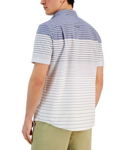 Men's Sail Stripe Poplin Shirt Blue $31.54 Shirts