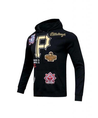 Men's Black Pittsburgh Pirates Championship Pullover Hoodie $44.80 Sweatshirt