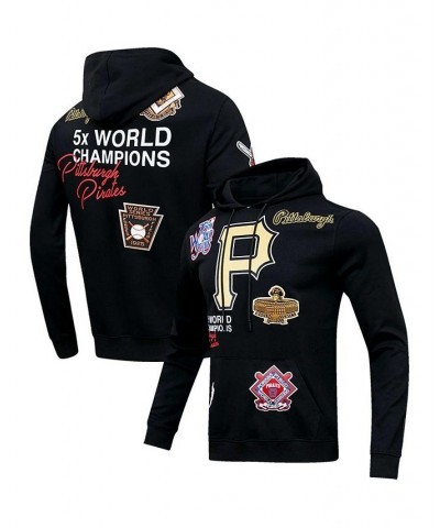 Men's Black Pittsburgh Pirates Championship Pullover Hoodie $44.80 Sweatshirt