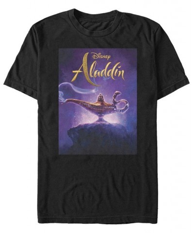 Disney Men's Aladdin Live Action Short Release Date Poster Sleeve T-Shirt Black $19.94 T-Shirts