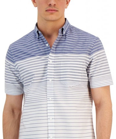 Men's Sail Stripe Poplin Shirt Blue $31.54 Shirts