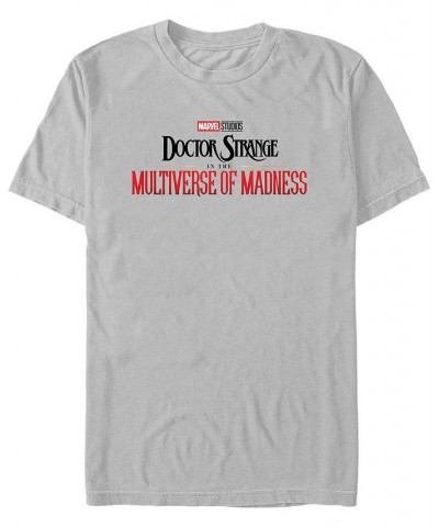 Men's Marvel Film Doctor Strange Movie 2 Doctor Strange 2 Main Logo Short Sleeve T-shirt Gray $16.80 T-Shirts