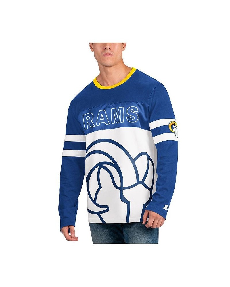 Men's Royal, White Los Angeles Rams Halftime Long Sleeve T-shirt $43.99 T-Shirts