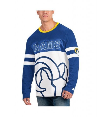 Men's Royal, White Los Angeles Rams Halftime Long Sleeve T-shirt $43.99 T-Shirts