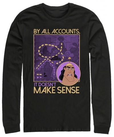 Disney Men's Emperor's New Groove Kronk Doesn't Make Sense, Long Sleeve T-Shirt Black $22.39 T-Shirts