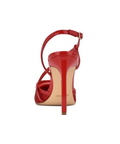 Women's Timie Ankle Strap Pumps Red $41.58 Shoes