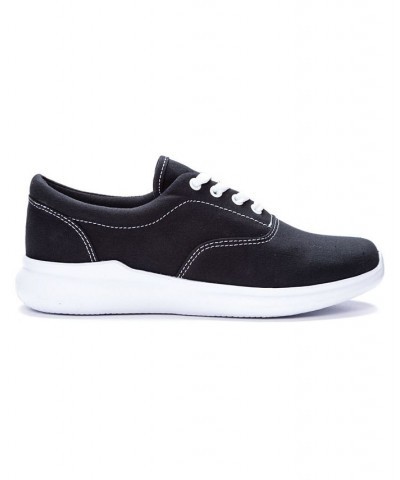 Women's Flicker Canvas Sneakers Black $38.22 Shoes