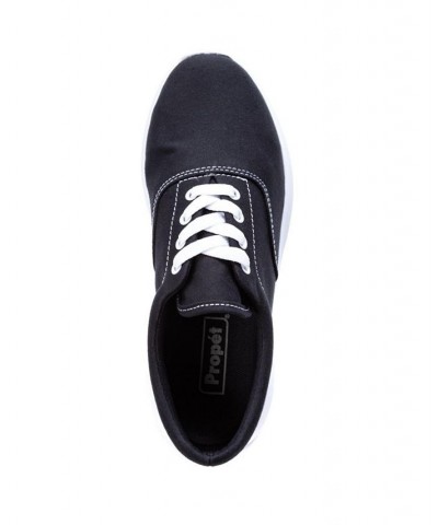 Women's Flicker Canvas Sneakers Black $38.22 Shoes