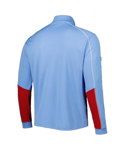 Men's Powder Blue Ole Miss Rebels Shotgun 2.0 Omni-Wick Quarter-Zip Jacket $50.00 Jackets