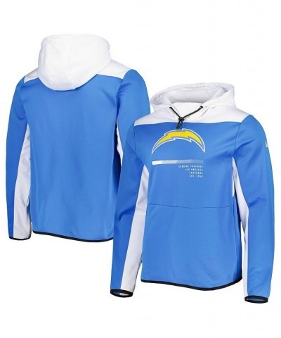 Men's Powder Blue Los Angeles Chargers Combine Authentic Hard Hitter Pullover Hoodie $27.45 Sweatshirt