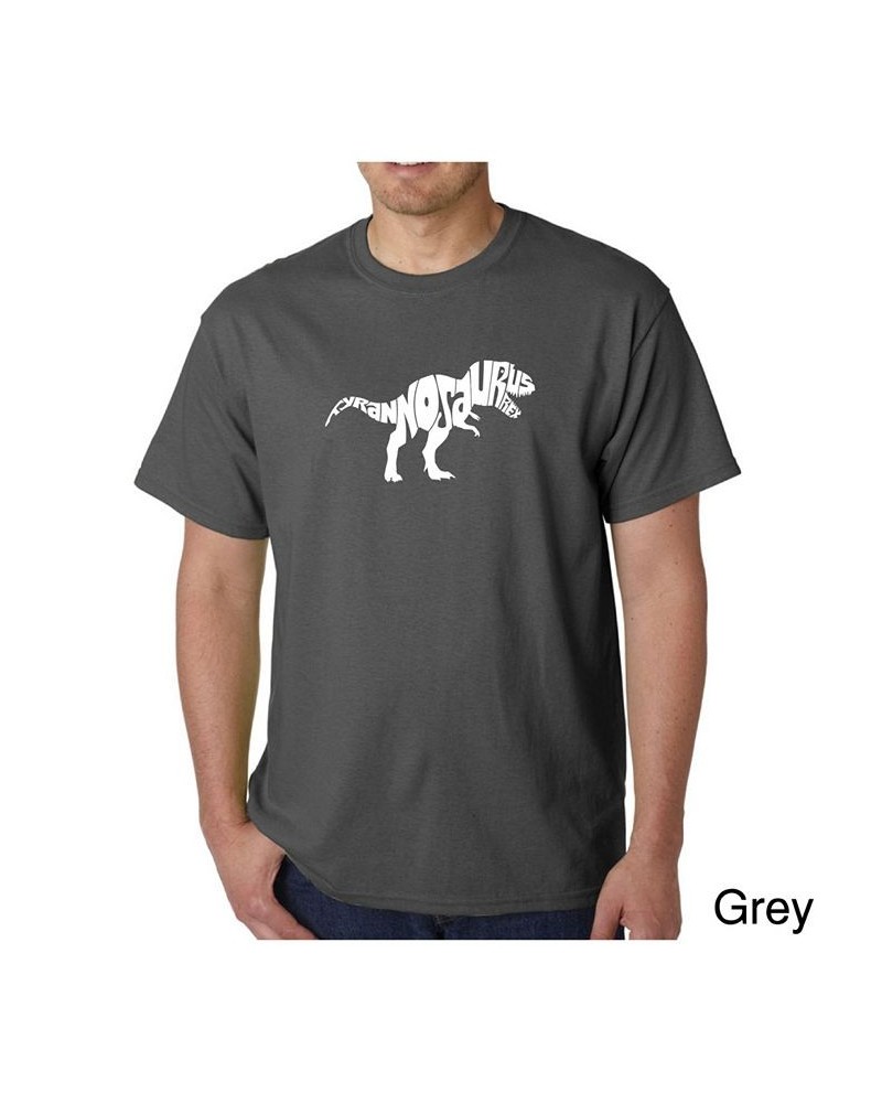 Men's Word Art T-Shirt - Tyrannosaurus Rex Gray $18.54 T-Shirts