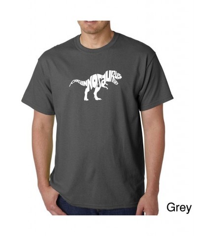 Men's Word Art T-Shirt - Tyrannosaurus Rex Gray $18.54 T-Shirts