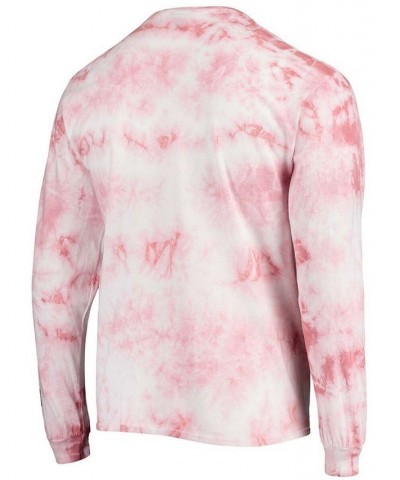 Men's Red Houston Rockets Throwback Tie-Dye Long Sleeve T-shirt $20.79 T-Shirts