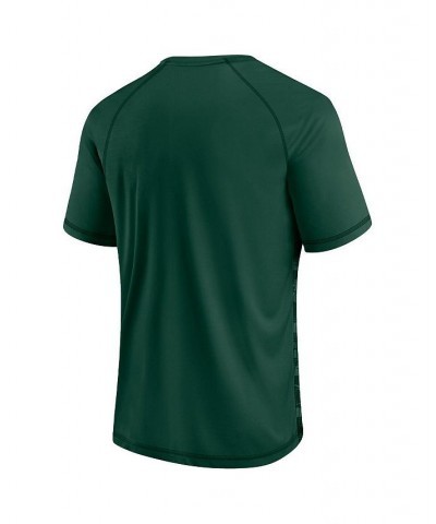 Men's Branded Green Michigan State Spartans Arch Outline Raglan T-shirt $18.90 T-Shirts