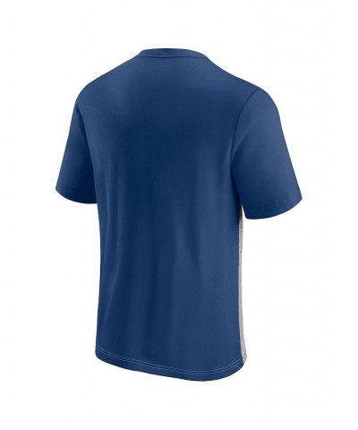 Men's Branded Royal, Heathered Gray Indianapolis Colts Colorblock T-shirt $18.40 T-Shirts