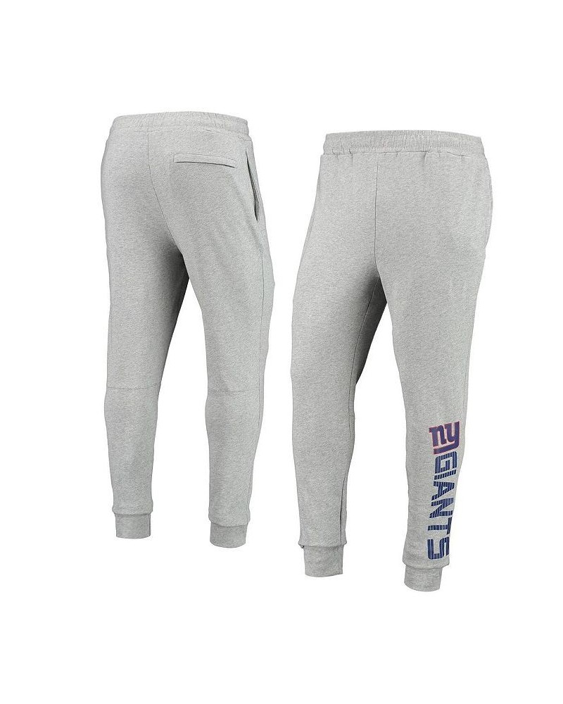 Men's Heathered Gray New York Giants Jogger Pants $37.80 Pants