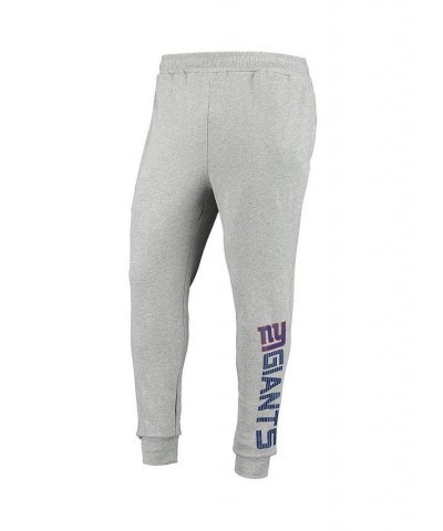 Men's Heathered Gray New York Giants Jogger Pants $37.80 Pants