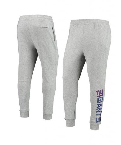 Men's Heathered Gray New York Giants Jogger Pants $37.80 Pants