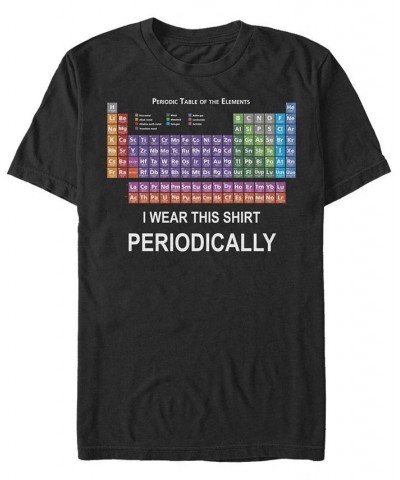 Men's Generic Additude Wear Periodically Short Sleeve Crew T-shirt Black $18.54 T-Shirts