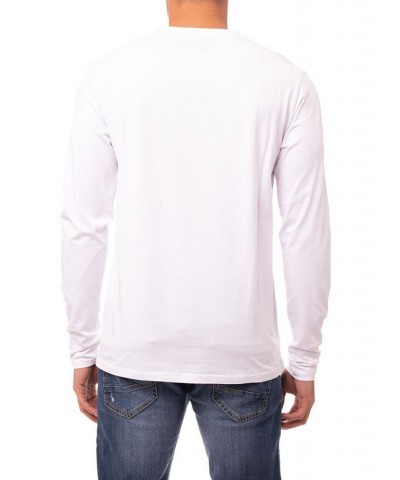 Men's Soft Stretch V-Neck Long Sleeve T-shirt PD02 $21.56 T-Shirts