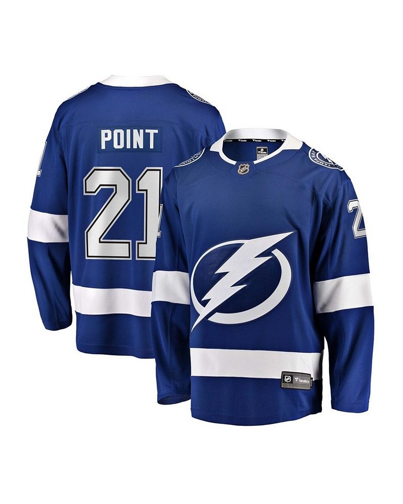 Men's Brayden Point Blue Tampa Bay Lightning Home Premier Breakaway Player Jersey $50.76 Jersey