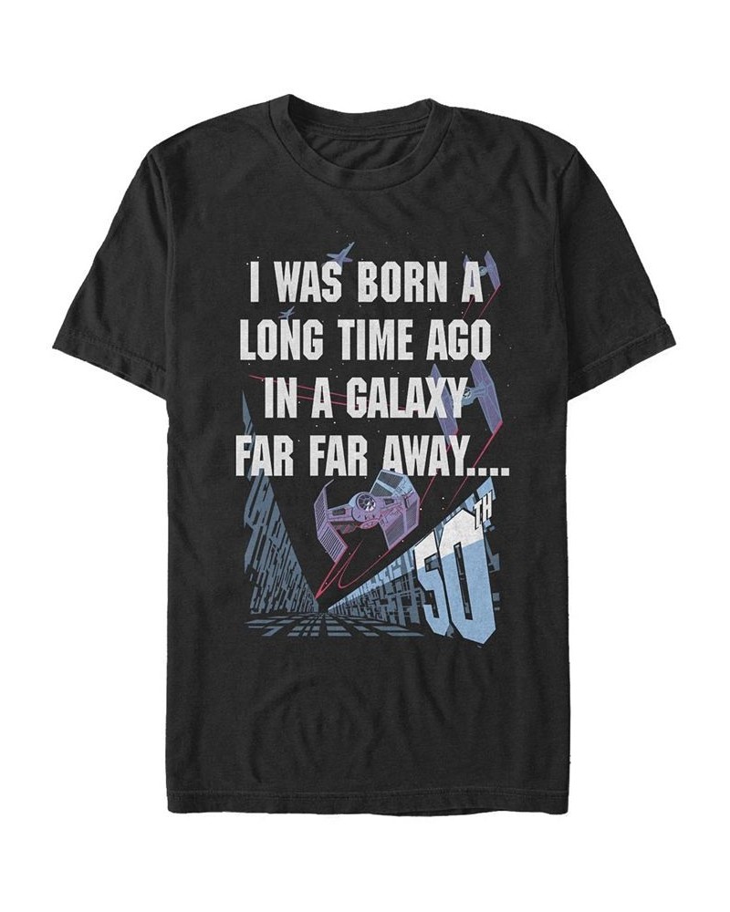 Men's Born Long Ago Short Sleeve Crew T-shirt Black $18.54 T-Shirts