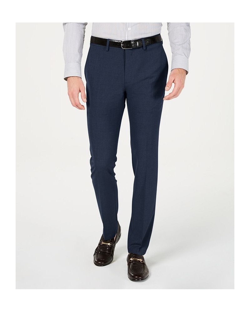 Men's Gabardine Skinny/Extra-Slim Fit Performance Stretch Flat-Front Dress Pants PD03 $19.68 Pants