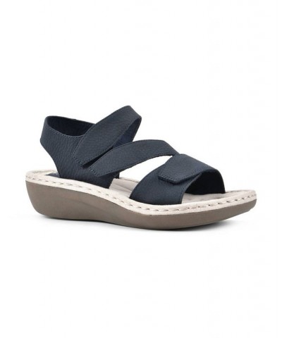 Women's Calibre Wedge Comfort Sandals Blue $34.50 Shoes