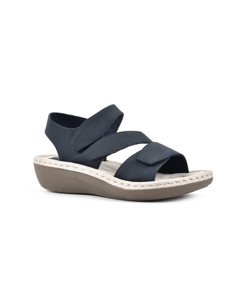 Women's Calibre Wedge Comfort Sandals Blue $34.50 Shoes