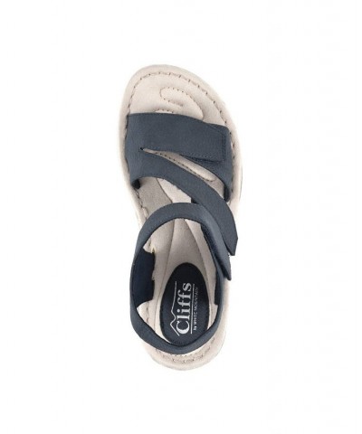 Women's Calibre Wedge Comfort Sandals Blue $34.50 Shoes