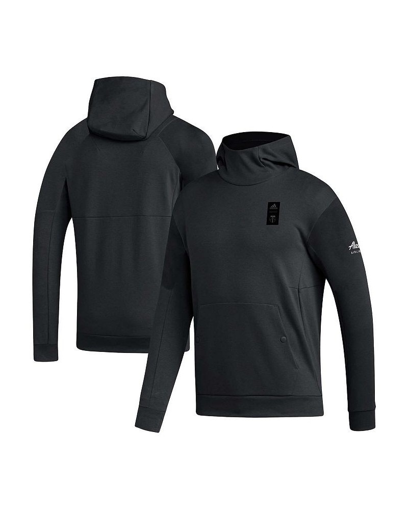 Men's Black Portland Timbers 2023 Player Travel Pullover Hoodie $49.00 Sweatshirt