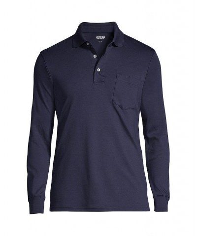 Men's Long Sleeve Super Soft Supima Polo Shirt with Pocket PD05 $38.97 Polo Shirts