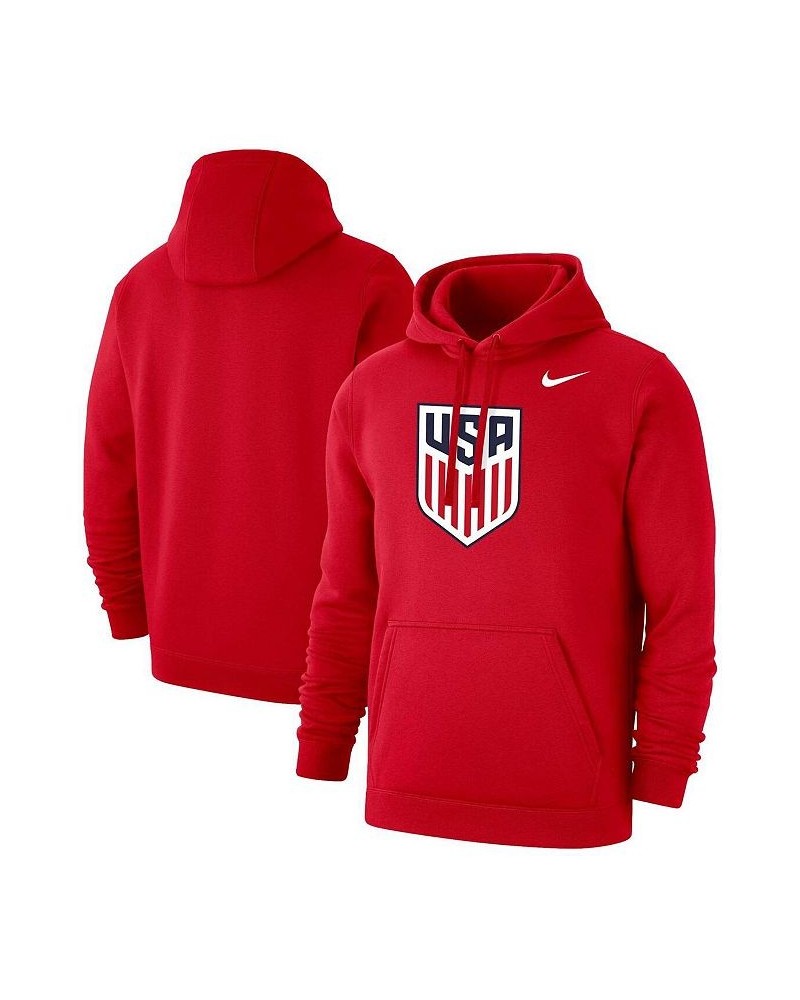 Men's Red USMNT Club Primary Pullover Hoodie $24.80 Sweatshirt