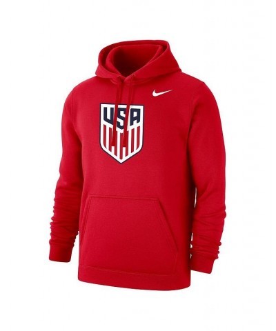 Men's Red USMNT Club Primary Pullover Hoodie $24.80 Sweatshirt