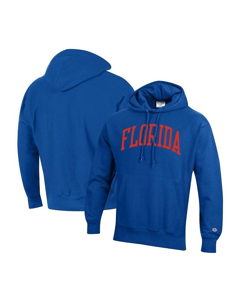 Men's Royal Florida Gators Team Arch Reverse Weave Pullover Hoodie $49.39 Sweatshirt