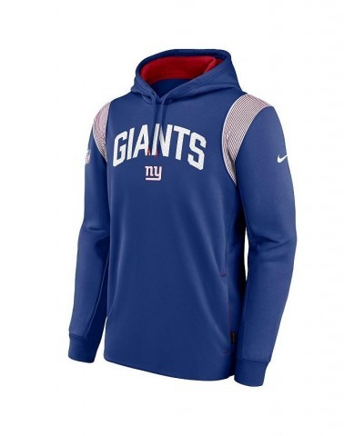 Men's Royal New York Giants Sideline Athletic Stack Performance Pullover Hoodie $39.41 Sweatshirt