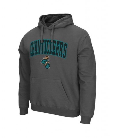 Men's Charcoal Coastal Carolina Chanticleers Arch and Logo Pullover Hoodie $29.14 Sweatshirt