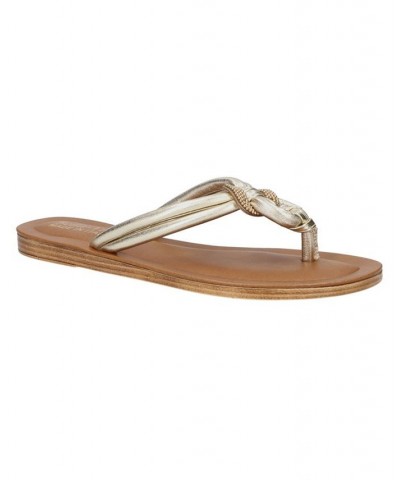 Women's Zev-Italy Thong Sandals Champagne $33.00 Shoes