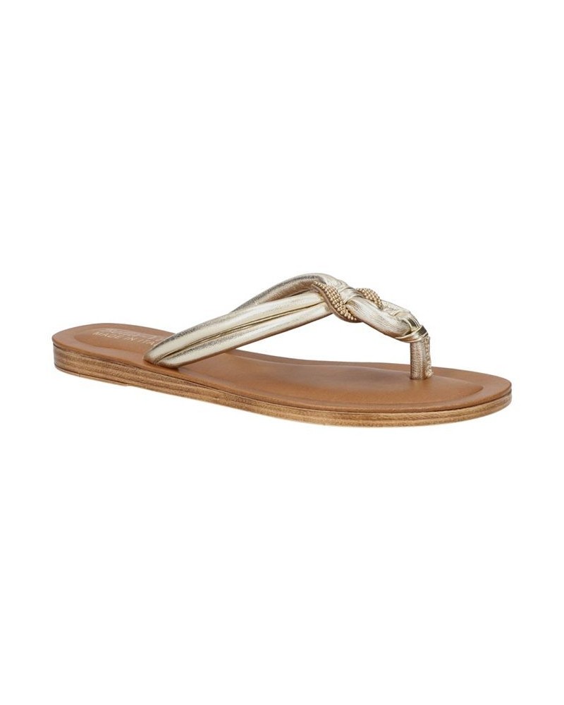 Women's Zev-Italy Thong Sandals Champagne $33.00 Shoes