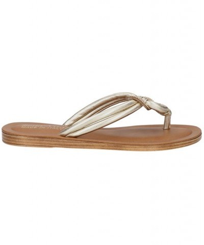 Women's Zev-Italy Thong Sandals Champagne $33.00 Shoes