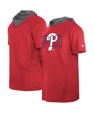 Men's Red Philadelphia Phillies Team Hoodie T-shirt $28.04 T-Shirts