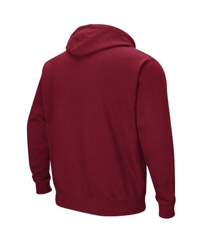 Men's Red Winthrop Eagles Arch and Logo Pullover Hoodie $18.49 Sweatshirt