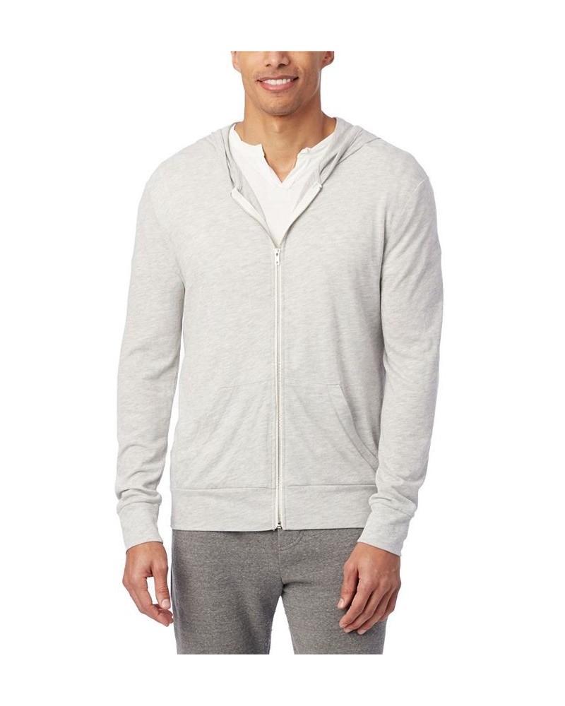 Men's Basic Zip Hoodie Heather Gray $30.72 Sweatshirt