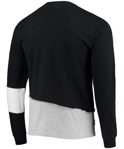 Men's Gray Pittsburgh Steelers Angle Long Sleeve T-shirt $27.30 T-Shirts