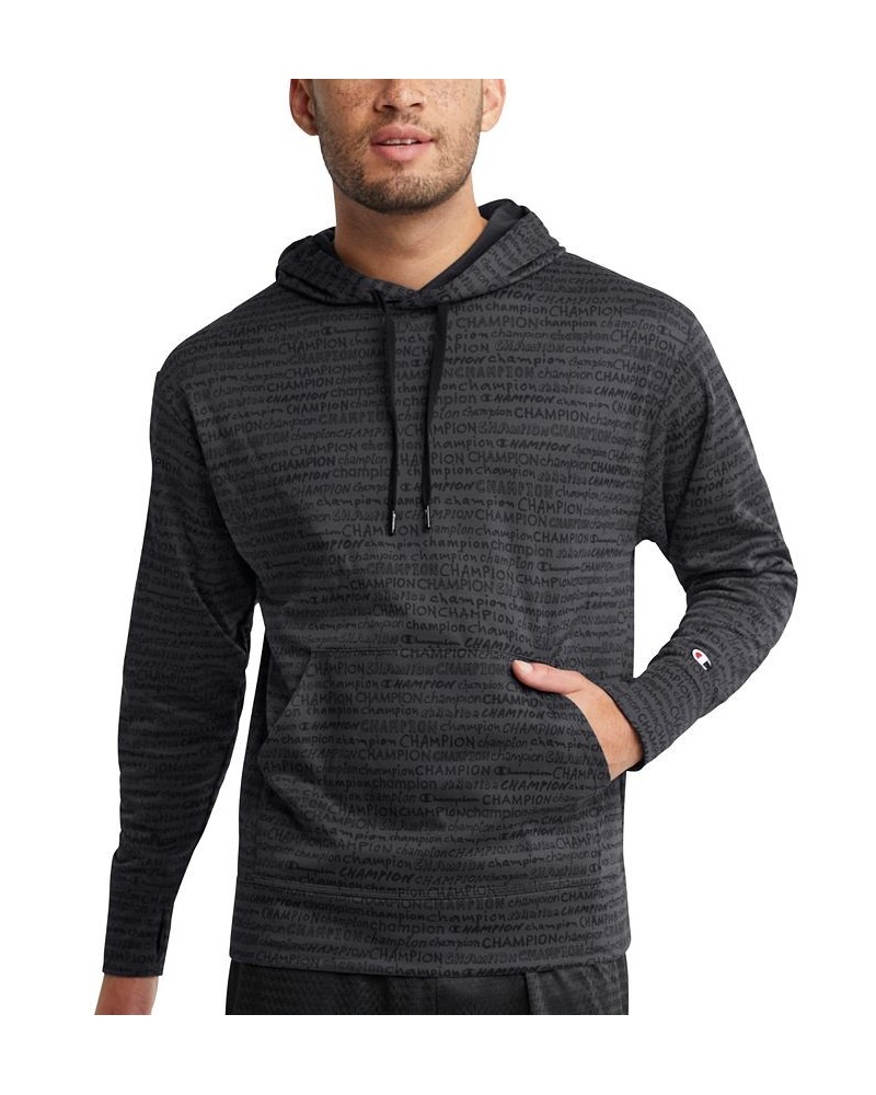 Men's AOP Game Day Long-Sleeve Stretch Hoodie Gray $26.68 Sweatshirt